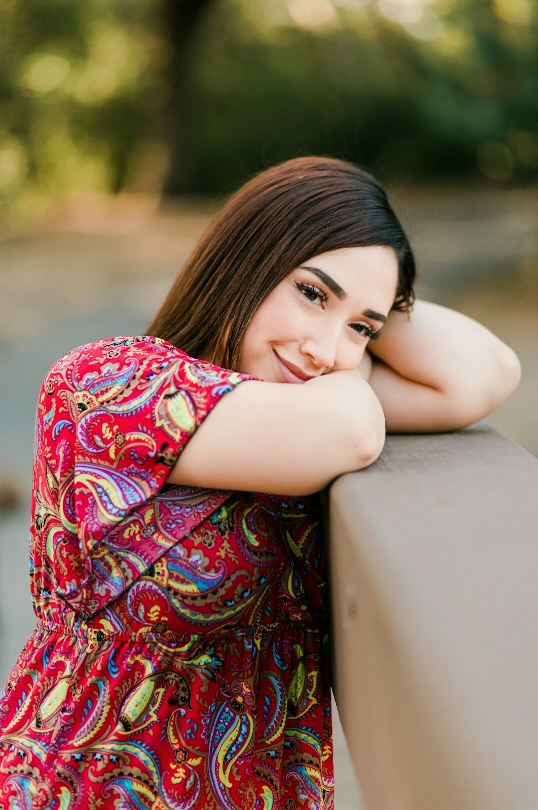Professional portrait of a smiling woman
